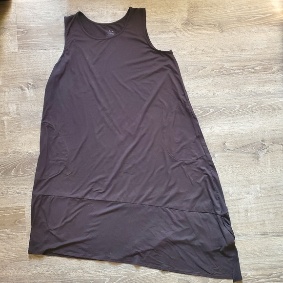 CUDDLE DUDS ASYMMETRICAL TANK DRESS XL with pockets - Picture 2 of 10